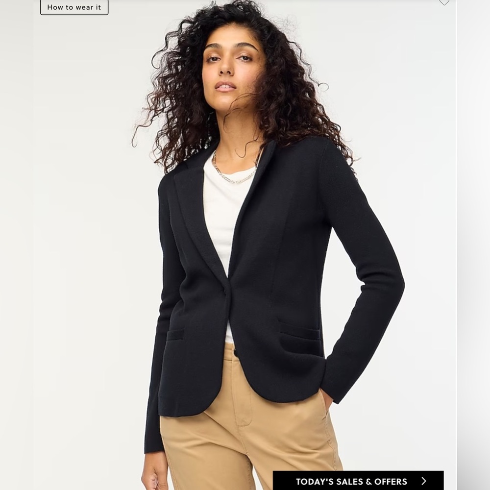 JCrew Sweater Blazer
